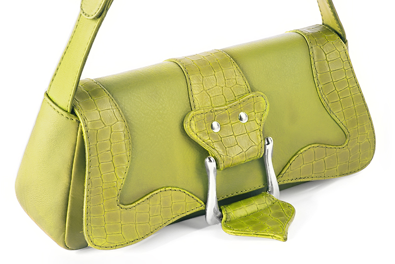 Handcrafted women's small luxurious elegant handbag in premium pistachio green leather. Perfect for elevated everyday style.   
                Choose from our luxurious collections of leather and fabric to perfectly match your handbags to your outfits.